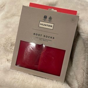 HUNTER L boot socks for tall boots NEW IN BOX